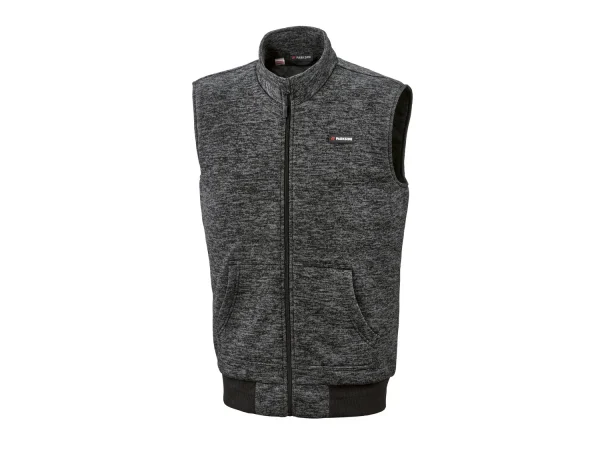 men’s knitted fleece vest, warm quilted lining