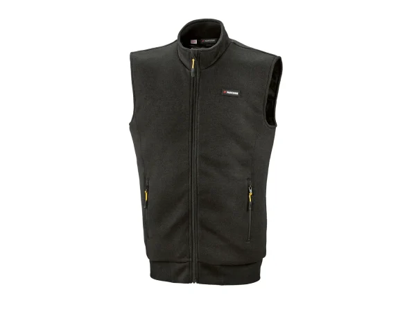 men’s knitted fleece vest, warm quilted lining