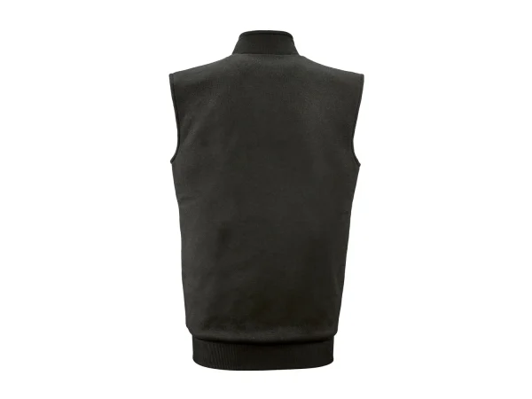 men’s knitted fleece vest, warm quilted lining