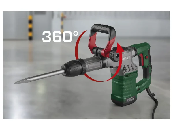 demolition hammer »PAH 1300 C3«, 1300 W, 360° rotatable additional handle