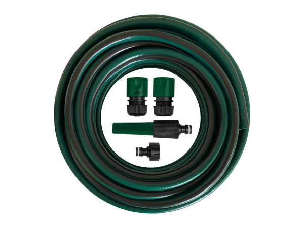 garden hose set, 20 m, Ø 19 mm (3/4″), 3-ply