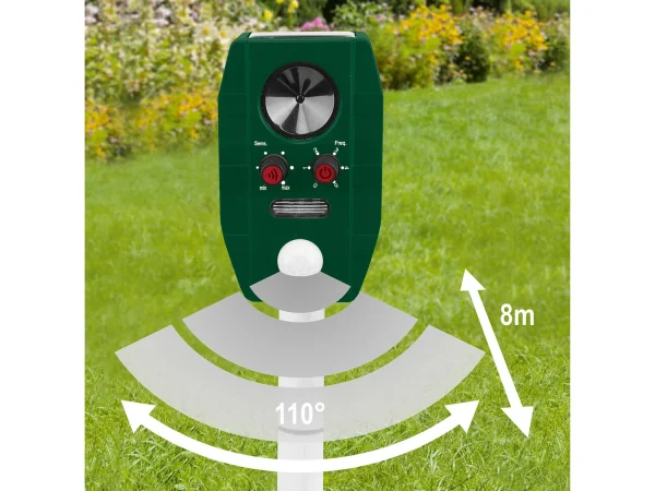 Solar Animal Repeller »PTUS 1 A1« with 5 programs