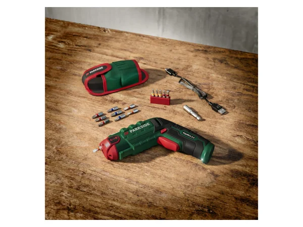 4 V cordless interchangeable bit screwdriver »Rapidfire 2.2«, incl. bit set