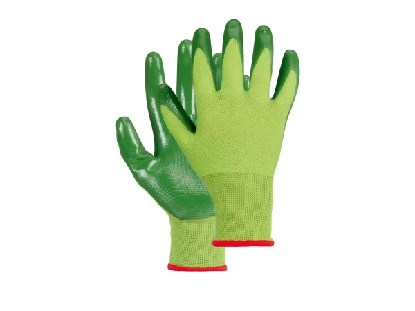 Nitrile gardening gloves, 4 pieces, elastic knitted cuff