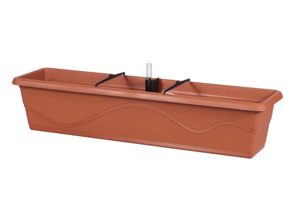 Flower box with water level indicator, 80 cm, PreZero