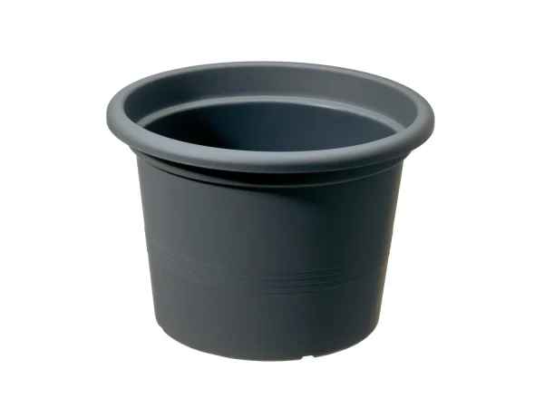 Plant Pot with Saucer, 28 cm, Recycled Plastic