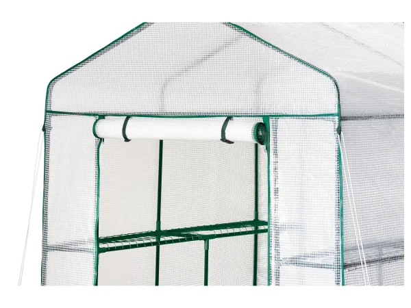 Greenhouse, with mesh foil, walkable.