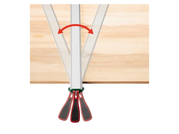 clamping and guide rail »PSS A1«, with lever locking mechanism