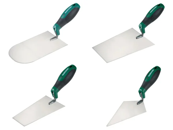 smoothing trowel, with ergonomic soft handle