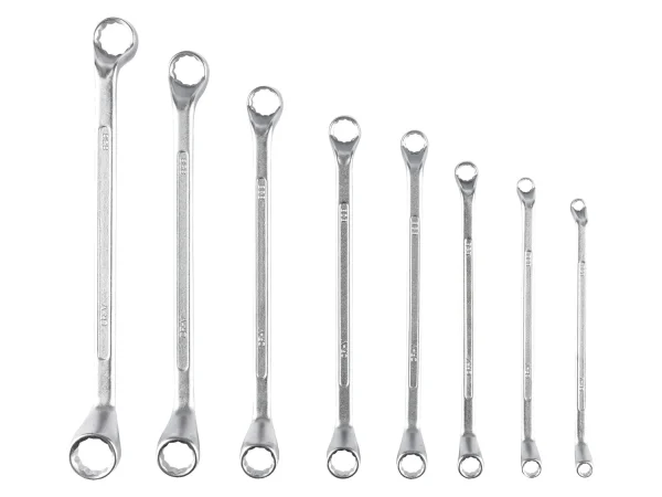 ring / open-end wrench set, 8 pieces