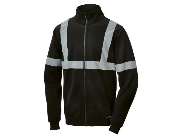 men’s sweat jacket, with reflective stripes