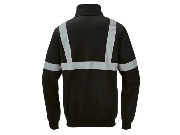 men’s sweat jacket, with reflective stripes