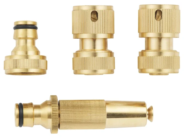 Brass plug-in system / brass 2-way distributor