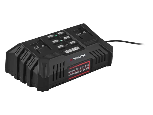 20 V battery double charger »PDSLG 20 B2«, 2 x 4.5 A