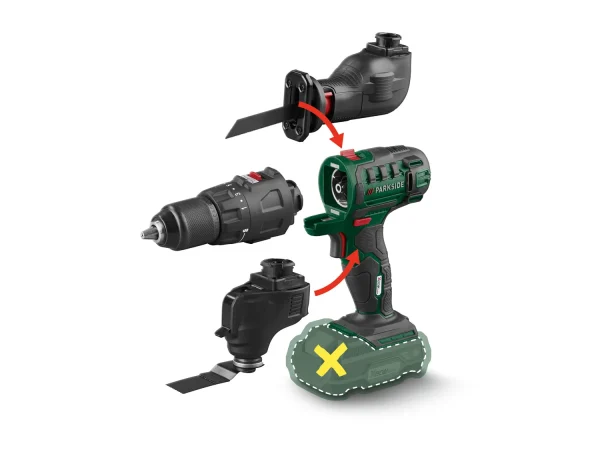 20 V cordless combination tool 3-in-1 »PKGA 20-Li C2«, without battery and charg