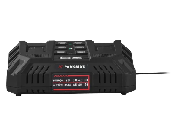 20 V battery double charger »PDSLG 20 B2«, 2 x 4.5 A