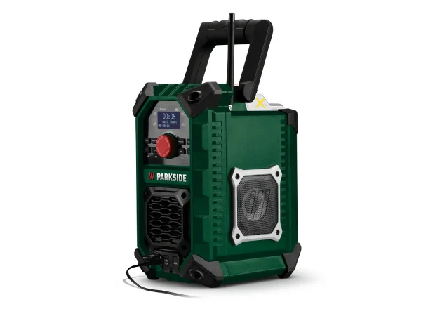 20 V / 12 V / 230 V cordless construction site radio “PBPA 20-Li B2”, without battery and charger