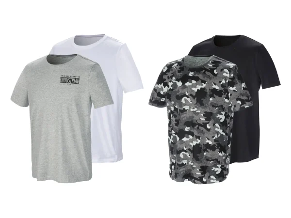 Men’s T-Shirt, 2 pieces, close-fitting