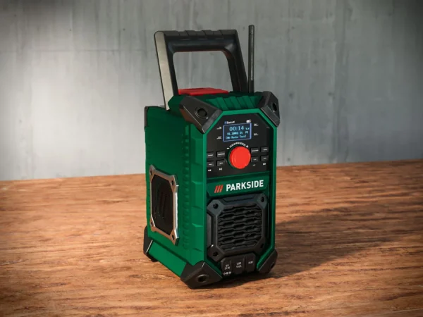 20 V / 12 V / 230 V cordless construction site radio “PBPA 20-Li B2”, without battery and charger