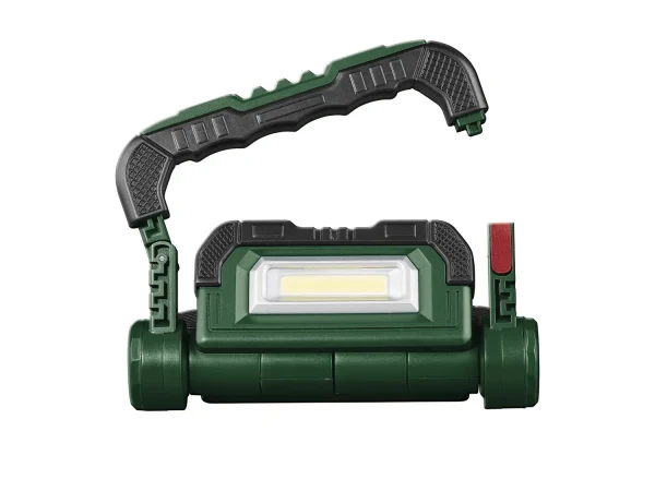 LED construction spotlight »PBBK 4 A1«, battery-operated, with 2 separately pivoting spotlights