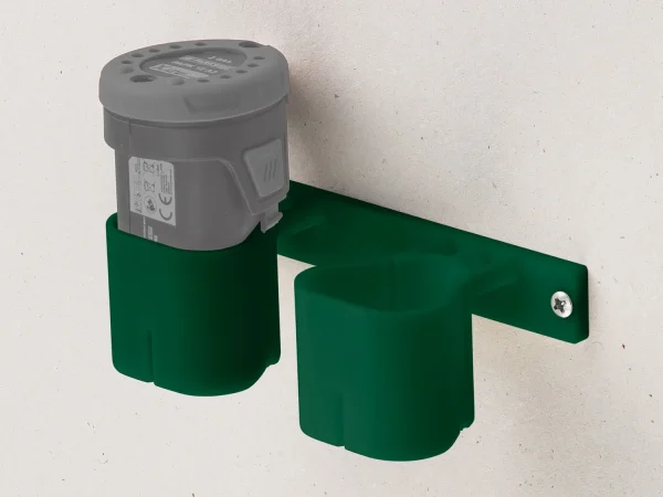 wall holder for tools / batteries, made of plastic