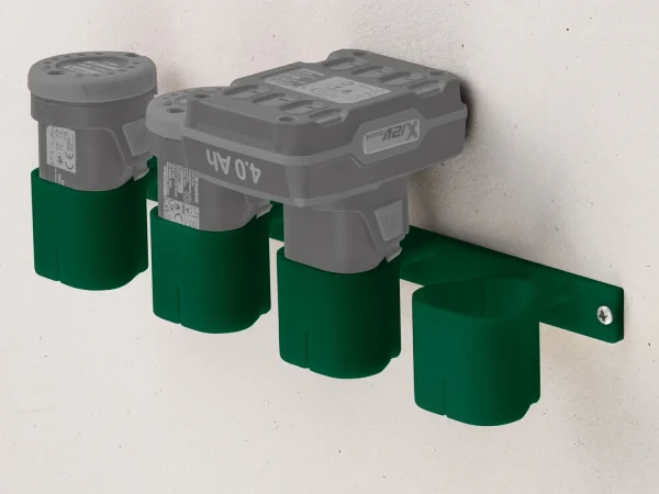 wall holder for tools / batteries, made of plastic