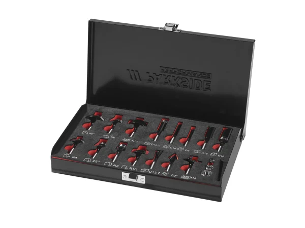 Router bit set, for router, 15 pieces PPFB 15 A1